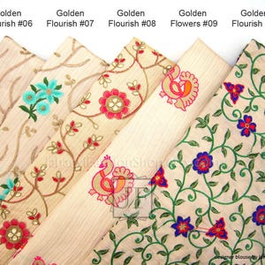 Embroidered Dupion Silk Sari Blouse: Long Sleeves, Modern Crop Top image 4