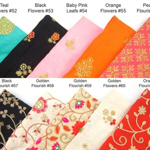 Embroidered Dupion Silk Sari Blouse: Long Sleeves, Modern Crop Top image 9