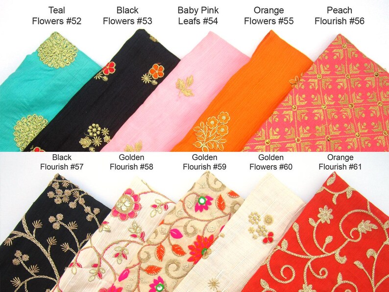 Embroidered Dupion Silk Sari Blouse: Long Sleeves, Modern Crop Top image 9