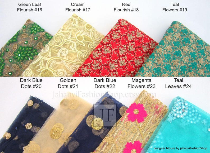 Embroidery Sari Blouse: Golden V Neck - For Bridal Saree, Princess Cut, Padded image 5