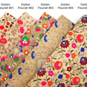 Embroidered Dupion Silk Sari Blouse: Long Sleeves, Modern Crop Top image 3