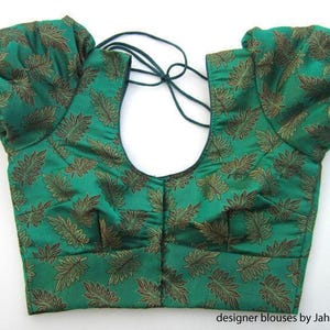 Puff Sleeves Made To Order Designer Saree Blouse,  Indian Saree blouse Traditional Saree Blouse Sari Blouse
