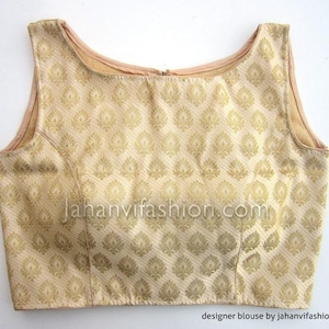 Made To Order boat neck Gray Chanderi blouse Saree Blouse with Sari Blouse Saree Top designer blouse, Designer Saree Blouse women