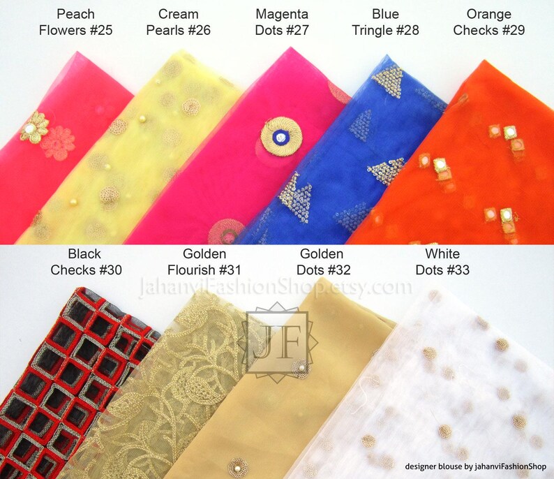 Embroidery Sari Blouse: Golden V Neck - For Bridal Saree, Princess Cut, Padded image 6