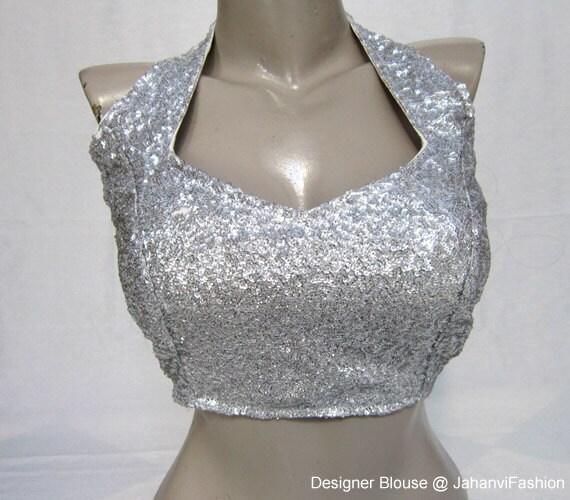 silver saree jacket