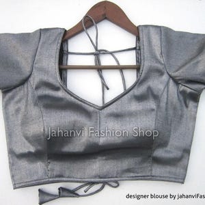 Blusa sari hecha a medida, blusa de diseñador para mujer, blusa de boda, blusa sari cosida, blusa sari de novia, blusa india