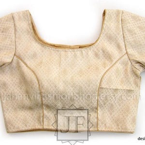 Made To Order Saree Blouse, Golden Saree Blouse, Designer Saree Blouse women, gold blouse, Indian Blouse, Stitched Saree Blouse