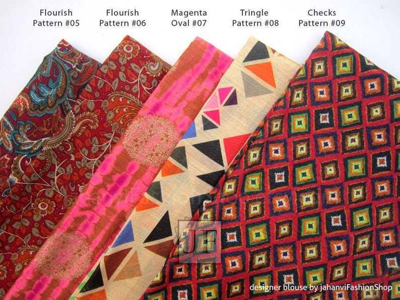 Multicolor Silk Saree Blouse: Backless, Boat Neck, Custom Fit image 4