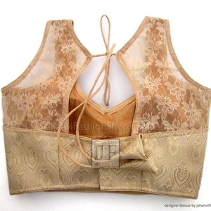 Made To Order Saree Blouse, Golden Saree blouse, Designer Saree Blouse women, gold blouse, Indian Blouse, Stitched Saree Blouse