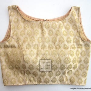 Made To Order Saree Blouse, Golden Saree Blouse,  Designer Saree Blouse for women, gold blouse, Indian Blouse, Stitched Saree Blouse