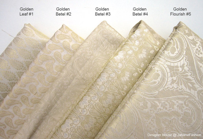 Sari Top All Sizes Saree Top For Women Readymade Saree Blouse golden-silver color in chanderi Sari Blouse