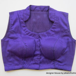 Ready to Ship Collared Saree Blouse, Readymade Designer Saree Blouse, Bridal saree Blouse | 34&quot; bust