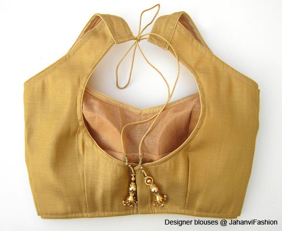 gold saree blouses