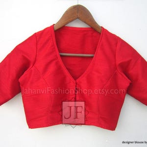 Made To Order Saree Blouse, Designer Saree Blouse Woman, V Neck Saree Blouse, Stitched Blouse, Indian Blouse, Bridal Saree Blouse