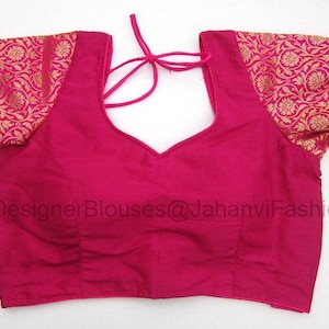 Made To Order Silk Saree blouse available popular colors Sari Blouse Saree Blouse Sari Top Designer Saree blouse women, Indian Blouse