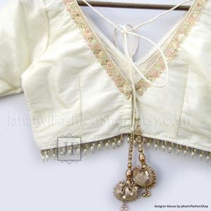 Camicetta sari da sposa, camicetta sari realizzata su misura per sari da sposa, camicetta indiana, camicetta sari firmata