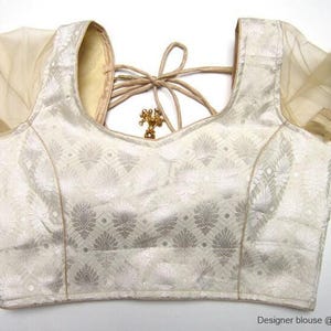 Readymade Saree Blouse, Golden Blouse, Silver Blouse, Sleeveless Saree blouse, Designer Saree Blouse women, gold blouse, Indian Blouse,