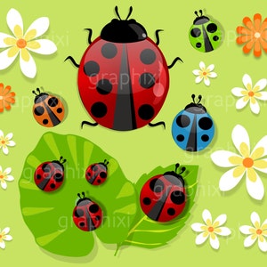 coccinella,clip art,immagini digitali, l'uso commerciale colorato,stampabili,del partito,a tema ,bambini,vettore,grafica,