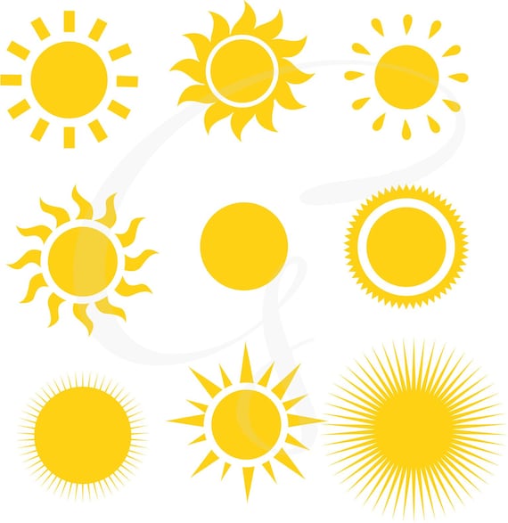 Download Sun clipart, Sun SVG, sunshine clipart, commercial use ...
