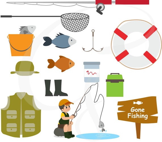 Fishing Clipart, Fishing SVG, Father's Day, Camping,digital Clipart,  Commercial Use,father's Day Svg, Fishing Vector, Fishing Rod, SVG Files -   Canada