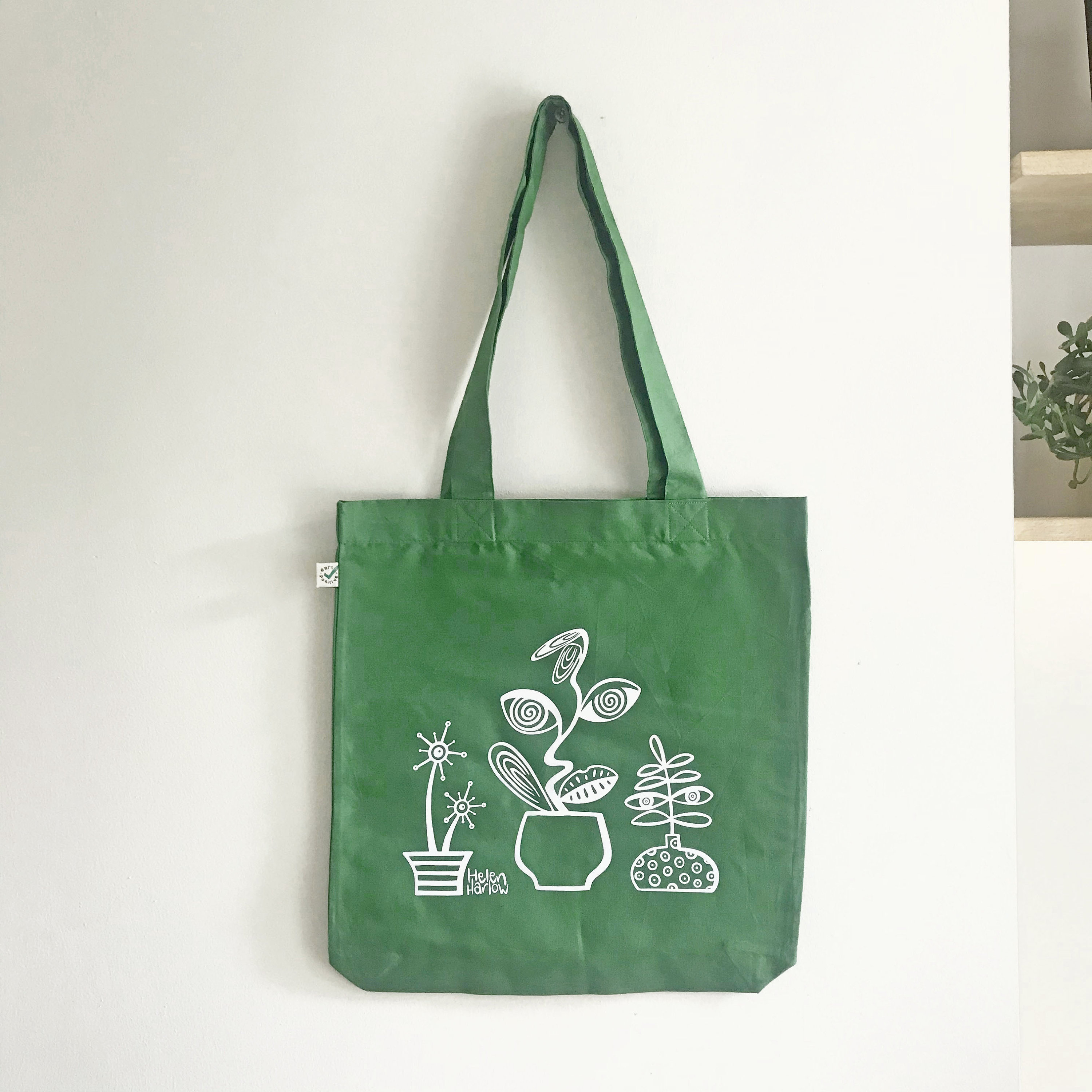 Living Plants Cotton Tote Bag / Sustainable Eco Friendly Vegan Etsy