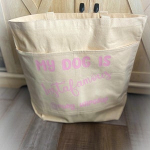 Large travel bag/dog mom bag/dog travel bag/dog overnight bag/