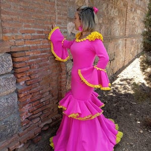 Flamenco dress with tassels