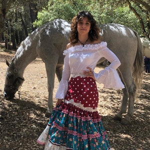 Flamenco skirt and blouse suit