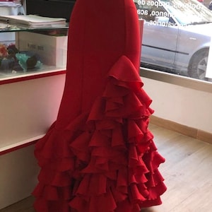 Flamenco skirt with cascading ruffles