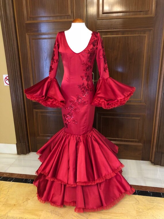 red flamenco dress