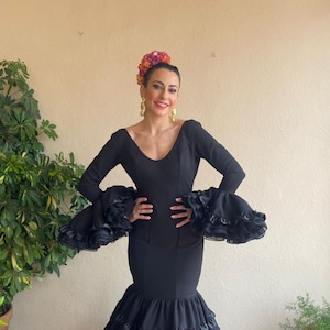 Black flamenco dress
