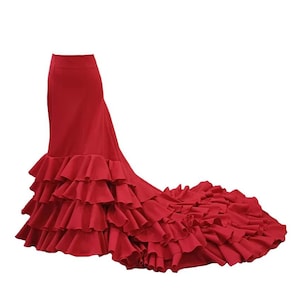 Bata-de-train rok met cancan erin