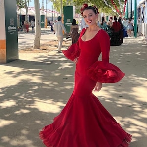 Flamencokleid in Rot