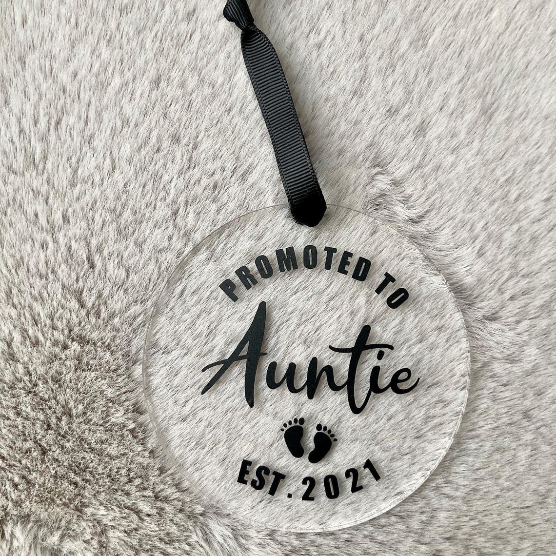 Baby announcement keepsake for Auntie and Uncle to be. Etsy