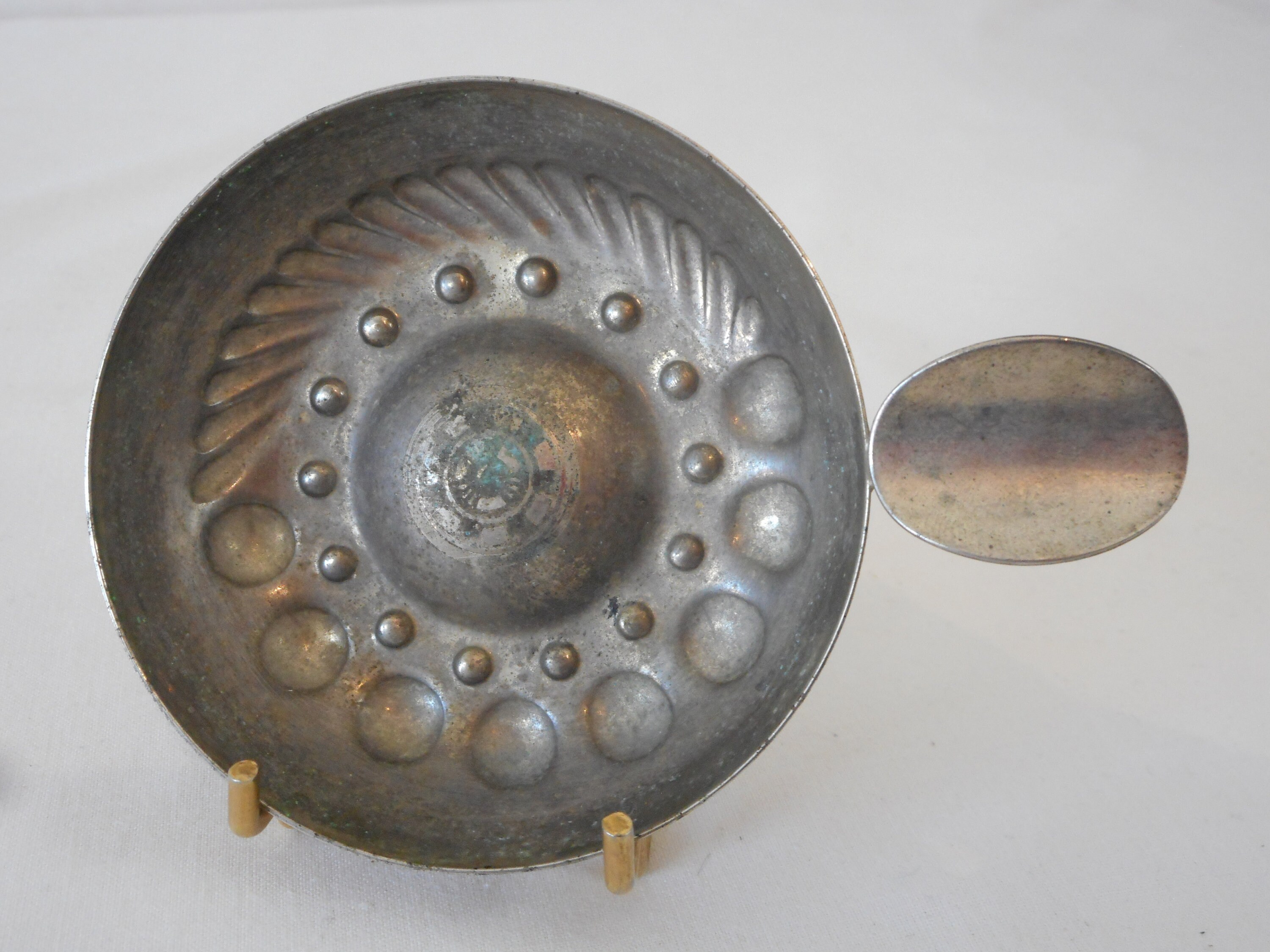 Millésime Français Petit Métal Plaqué Argent/Chrome Tastevin Coupe à Vin