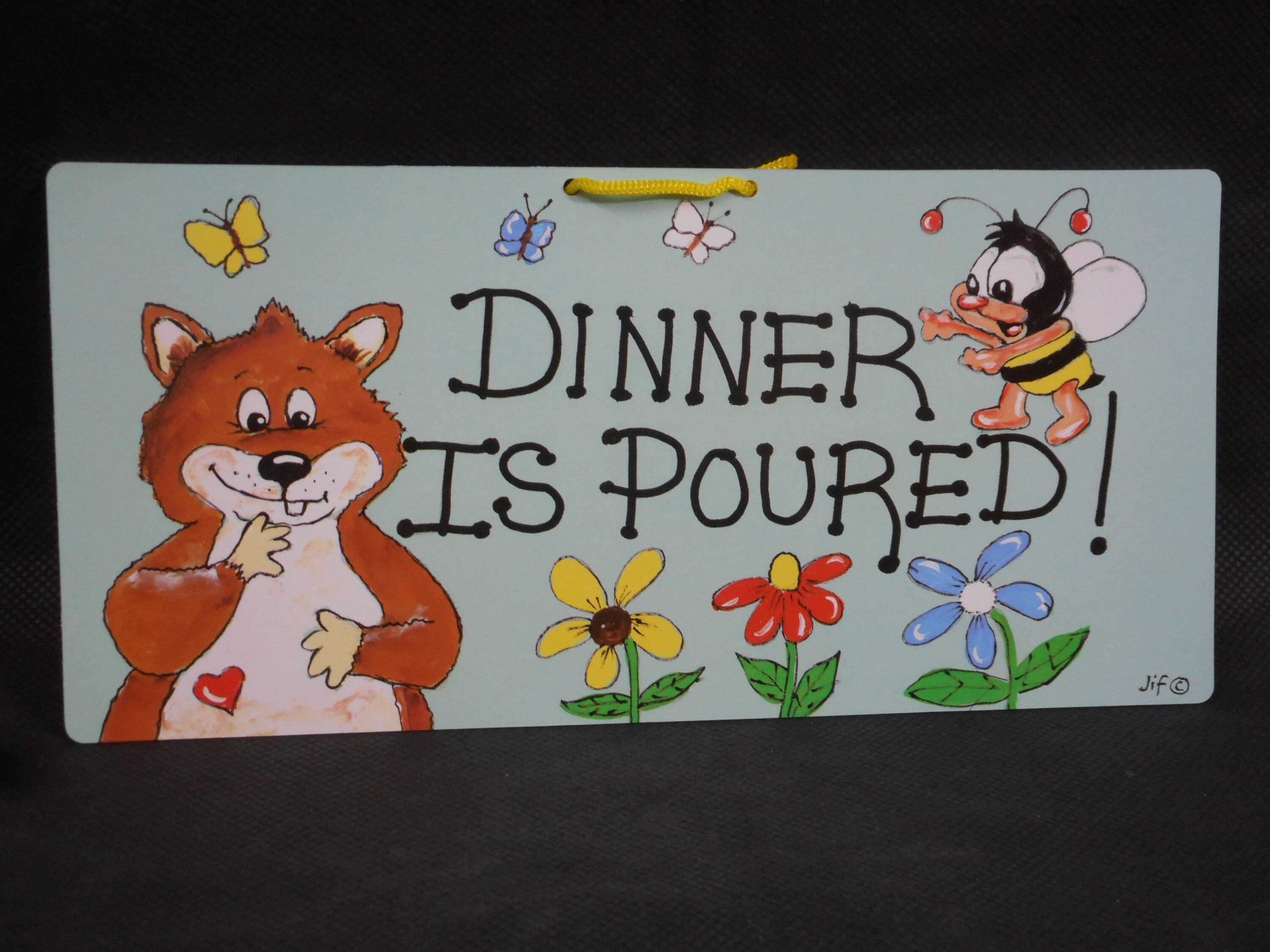 Superbe Mur de Nouveauté/Porte Suspendue Plaque en Plastique Imprimé Signe Cadeau