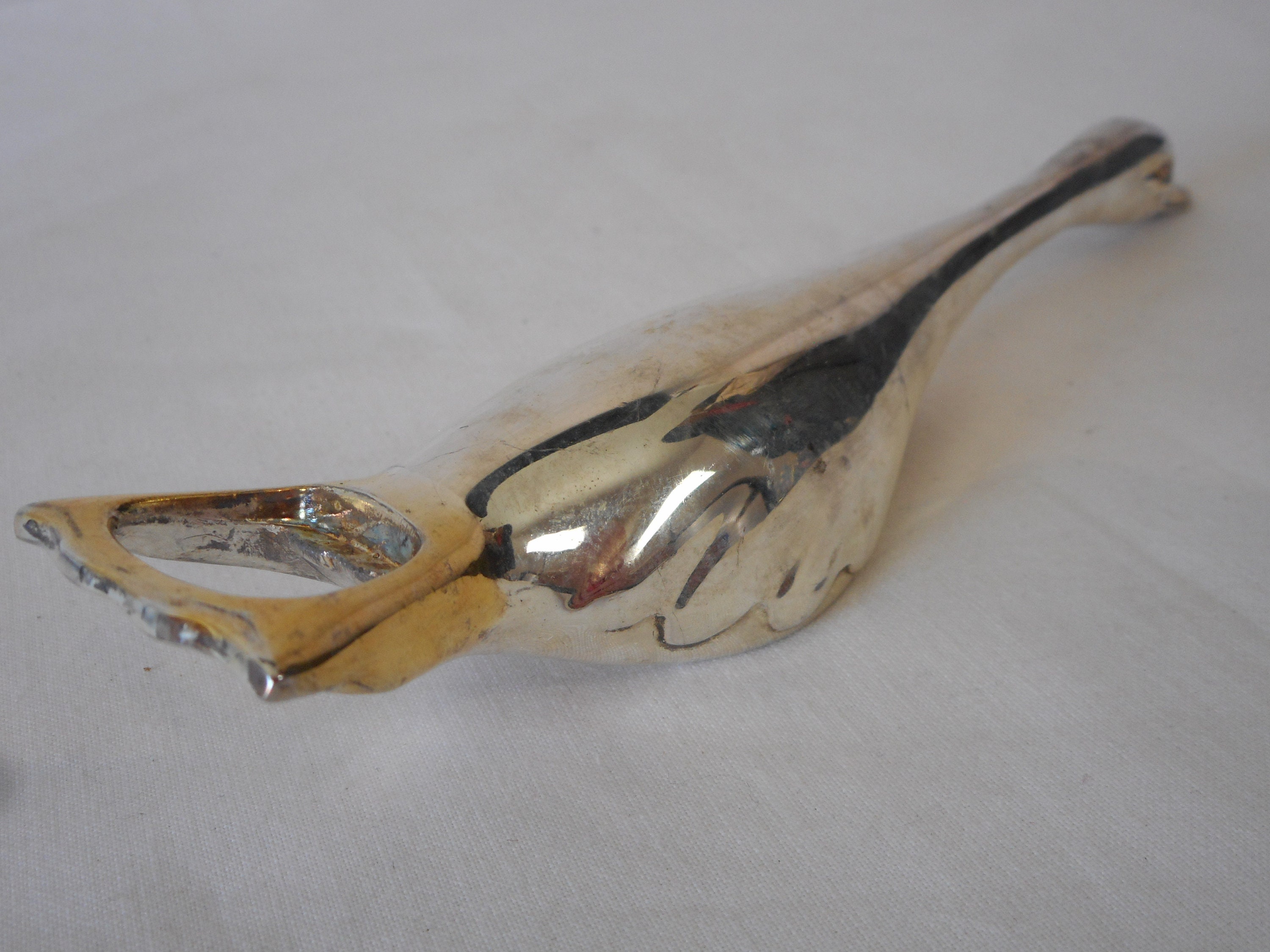 Superbe Ouvre-Bouteille Vintage Français à Collectionner Plaqué Argent