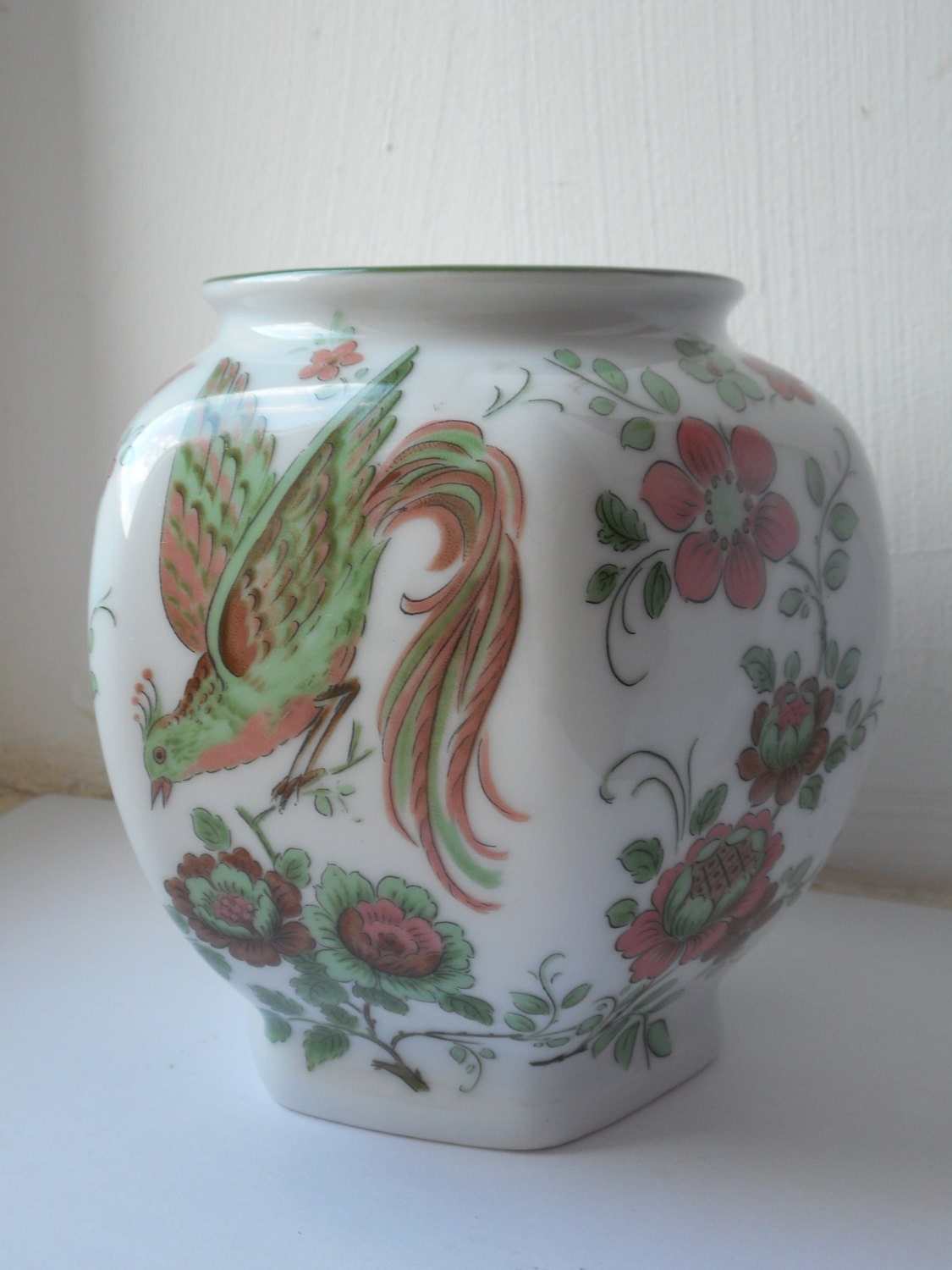 Superbe Vintage Bareuther Waldsassen Bavaria Allemagne Porcelaine Vase/Ornement