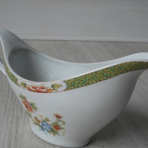 vintage French Limoges porcelain decorative gravy jug image 4