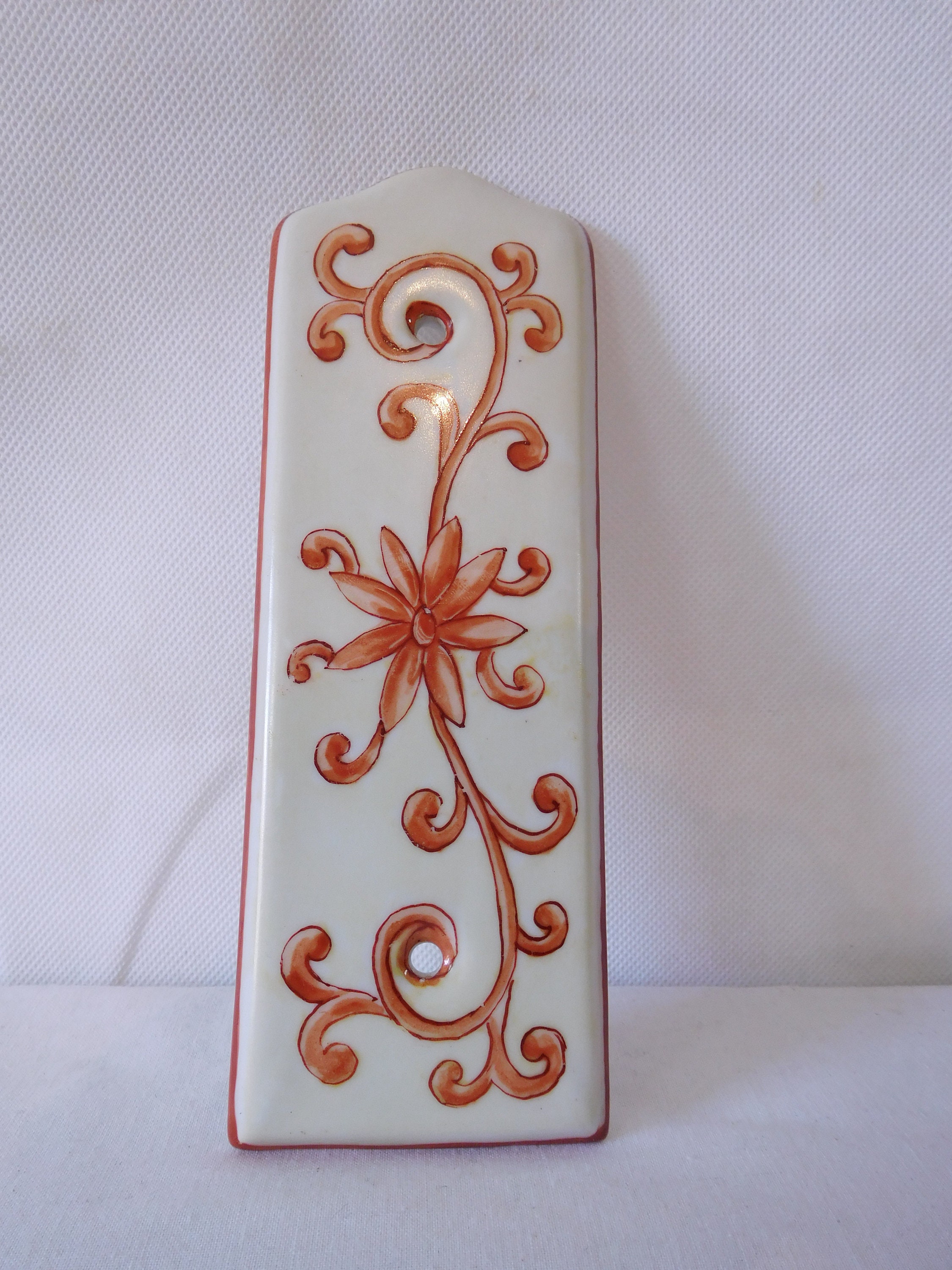 Vintage Français Limoges Porcelaine Porte Doigt Plaque/Plaque