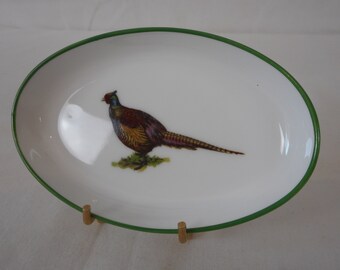 stunning vintage Limoges porcelain small trinket dish / tray / plate