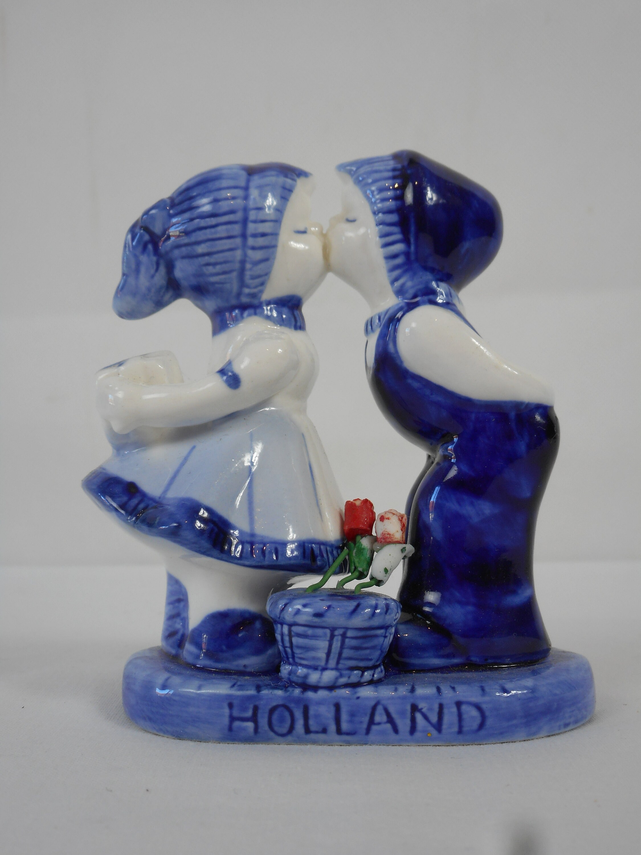 Vintage Delft Poterie Peint à La Main Ornement Décoratif