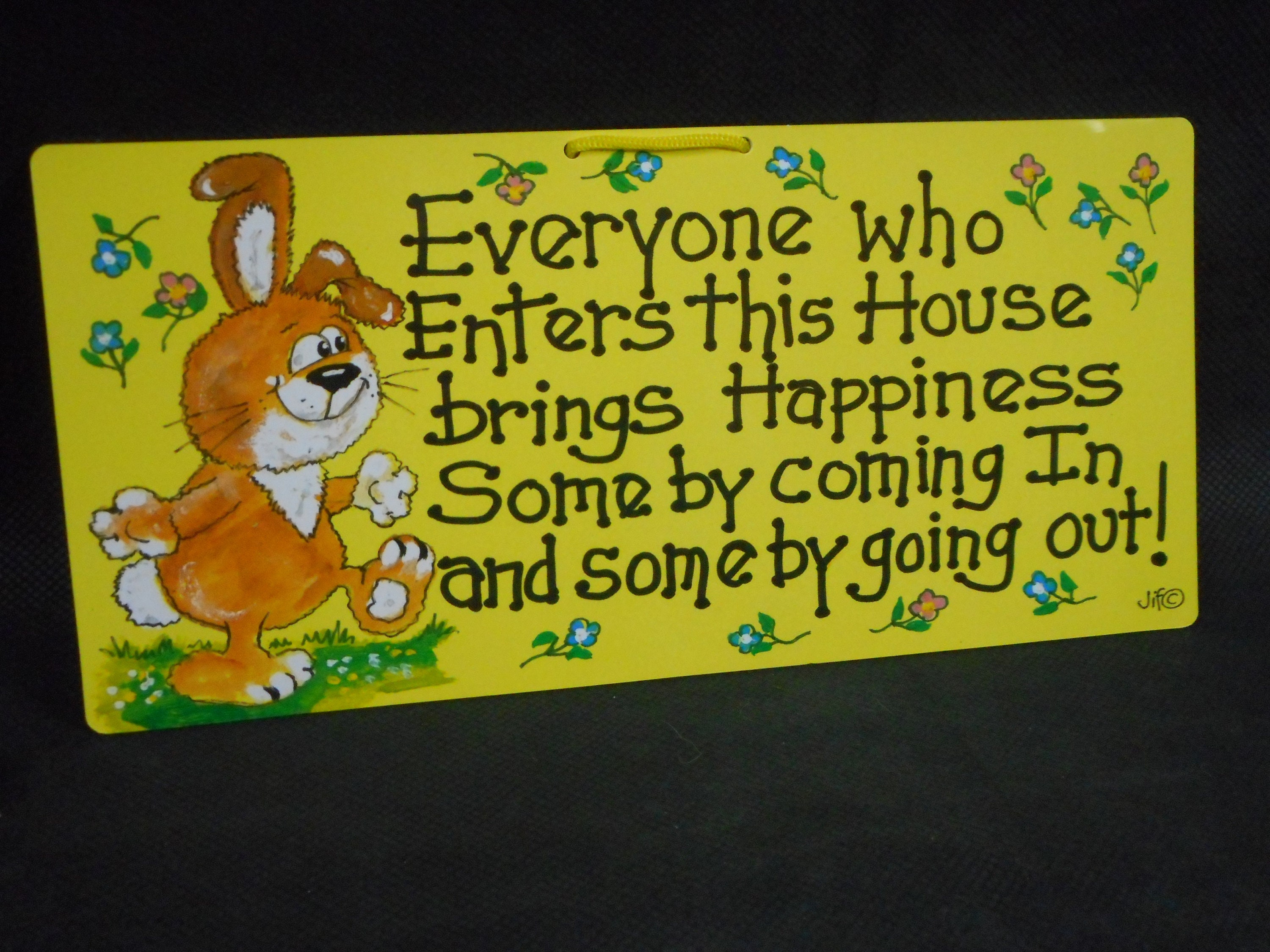 Superbe Mur de Nouveauté/Porte Suspendue Plaque en Plastique Imprimé Signe Cadeau