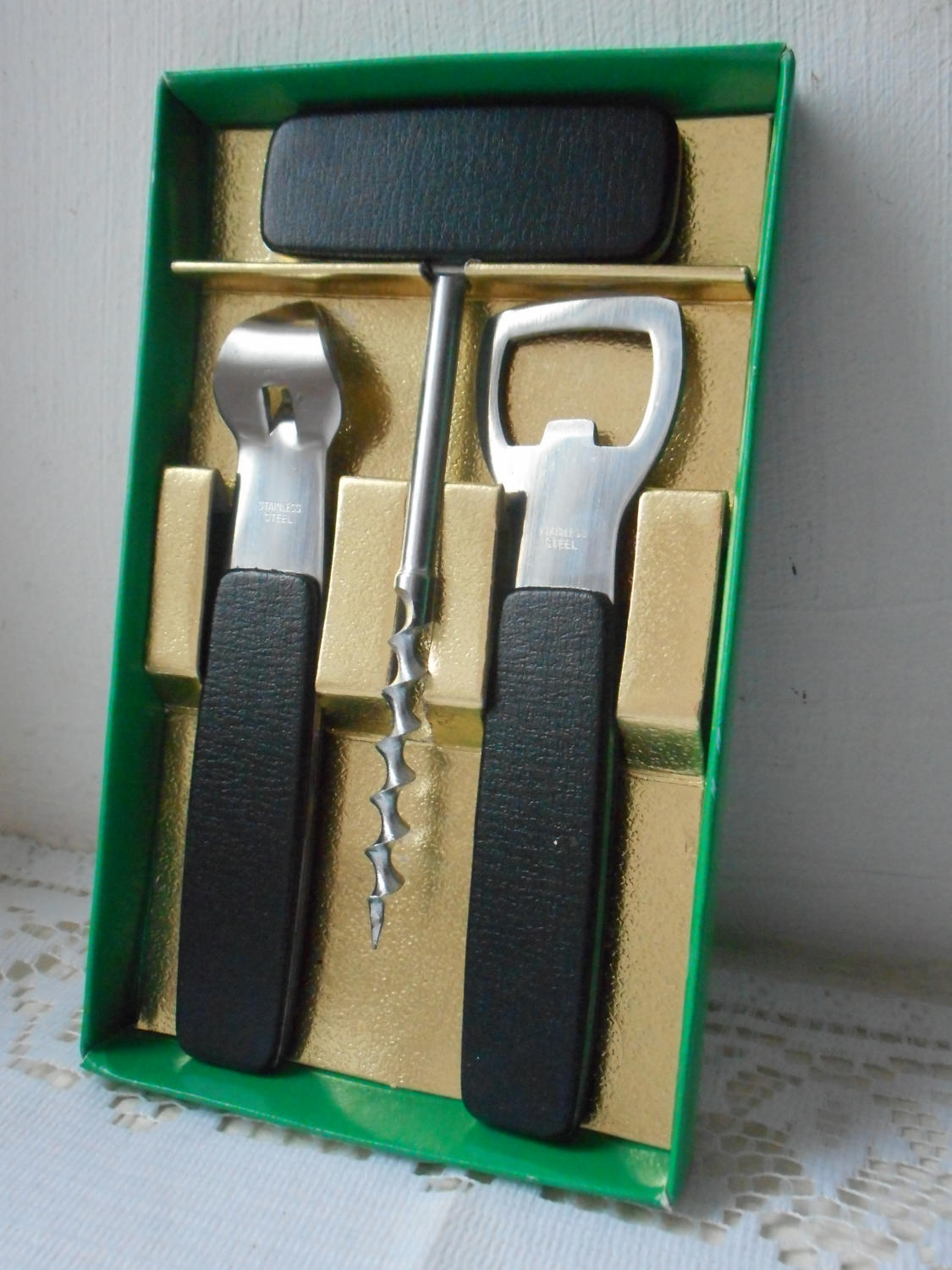 Ensemble d'ouvre-Bouteille de Collection Vintage 3 Pièces