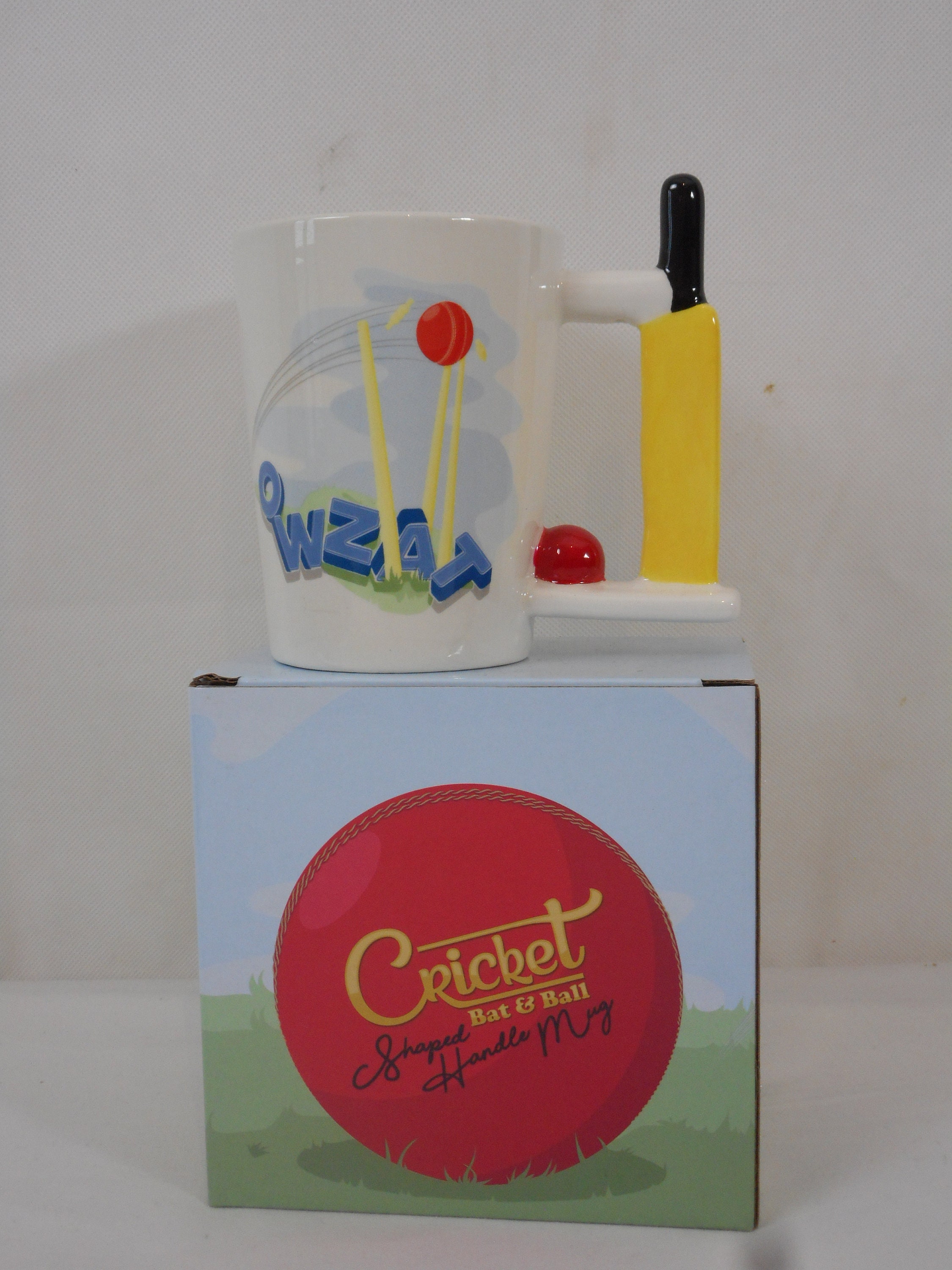 Belle Boîte en Céramique Faite à La Main Nouveauté Cricket Tasse Café/Thé Cadeau