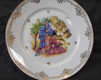 stunning vintage French Porcelain decorative collectable plate