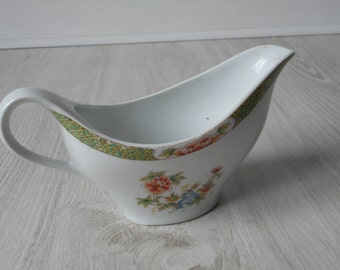 vintage French Limoges porcelain decorative gravy jug