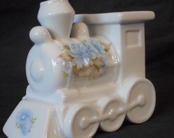 stunning vintage French small porcelain money box