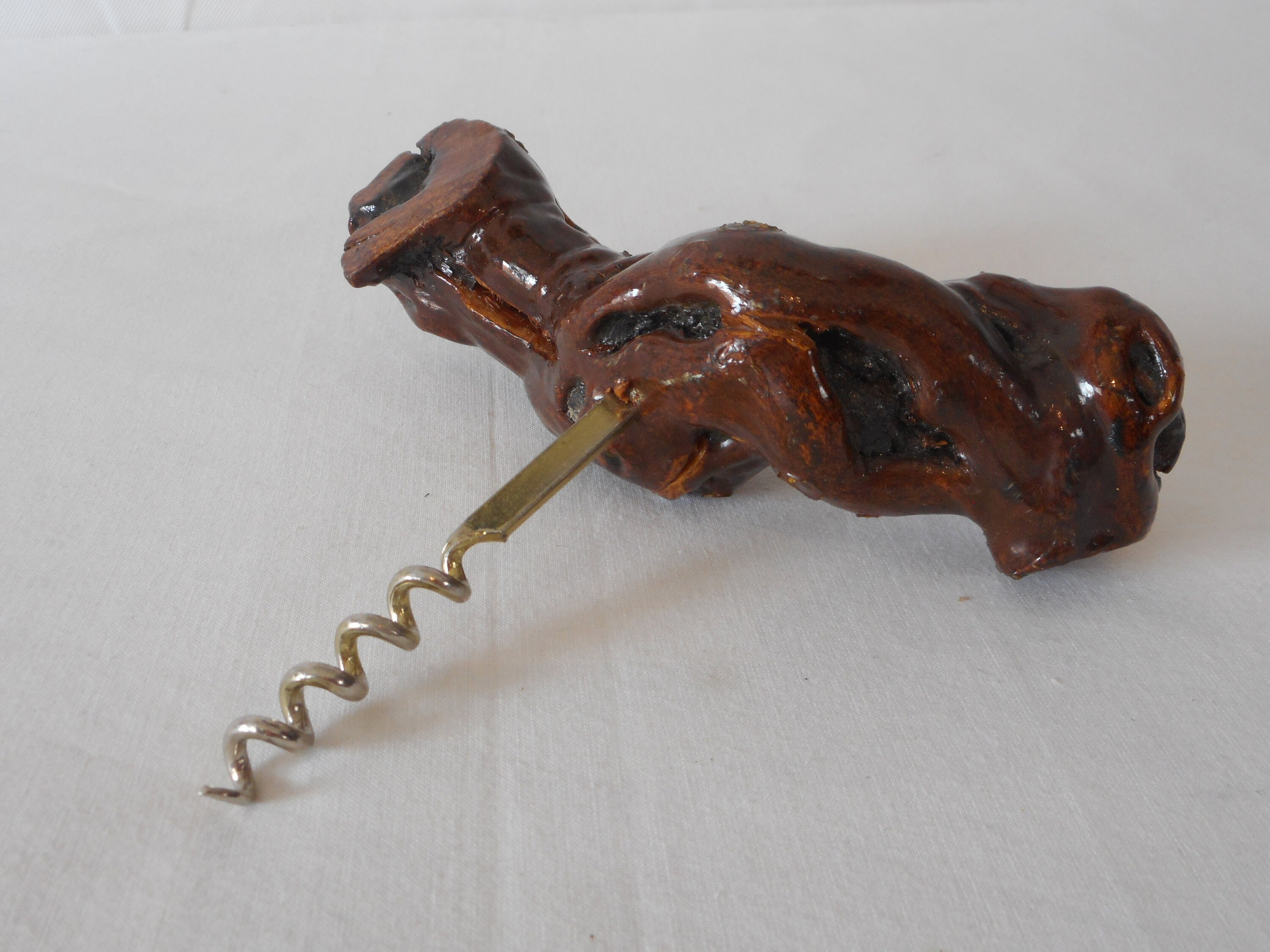 Vis de Liège Vigne en Bois Vintage Français Faite à La Main