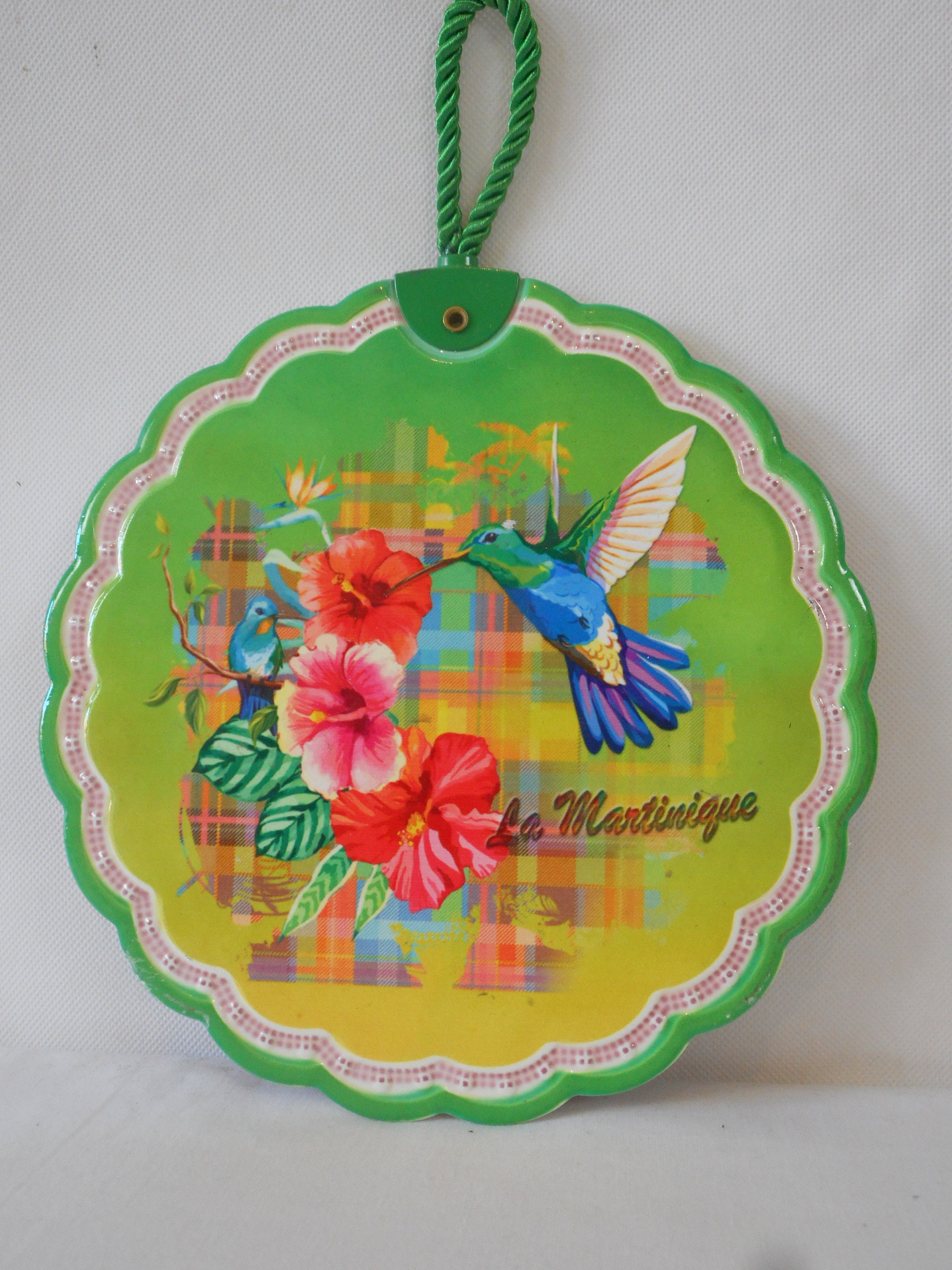 Vintage La Martinique en Céramique Décorative Forme de Stand/Pan Stand